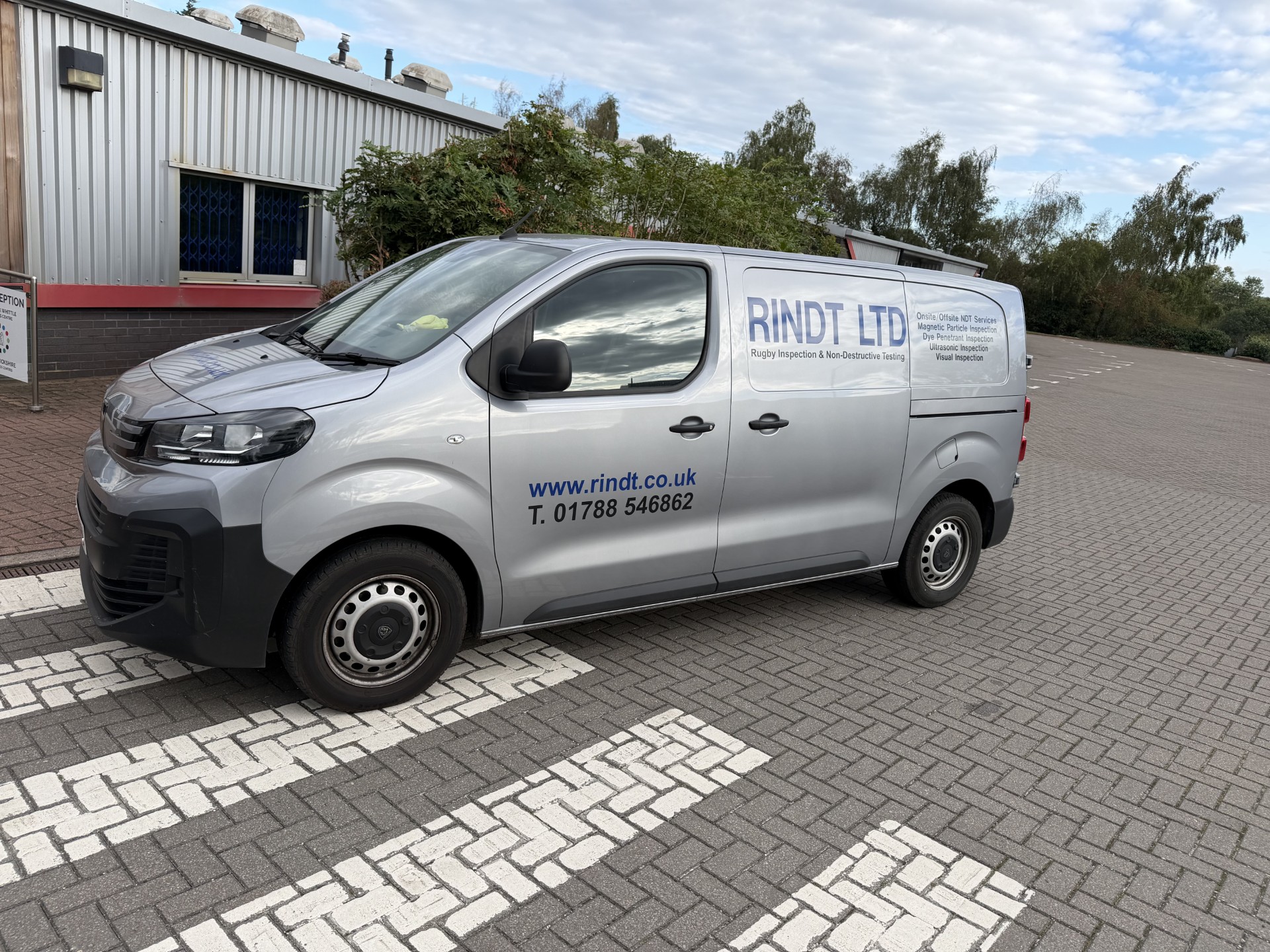 RINDT LTD inspection van at the Rugby workshop